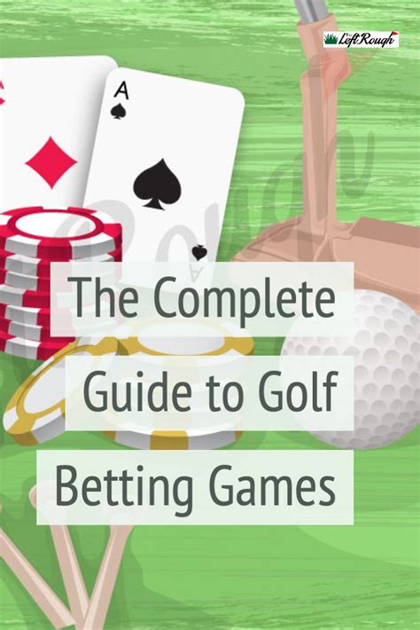 golf betting games with cards.